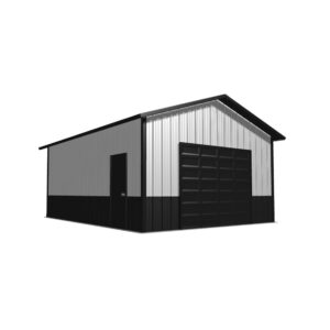 20x24x10 pole barn kit showcasing durable construction and versatile design for storage or workshop use.