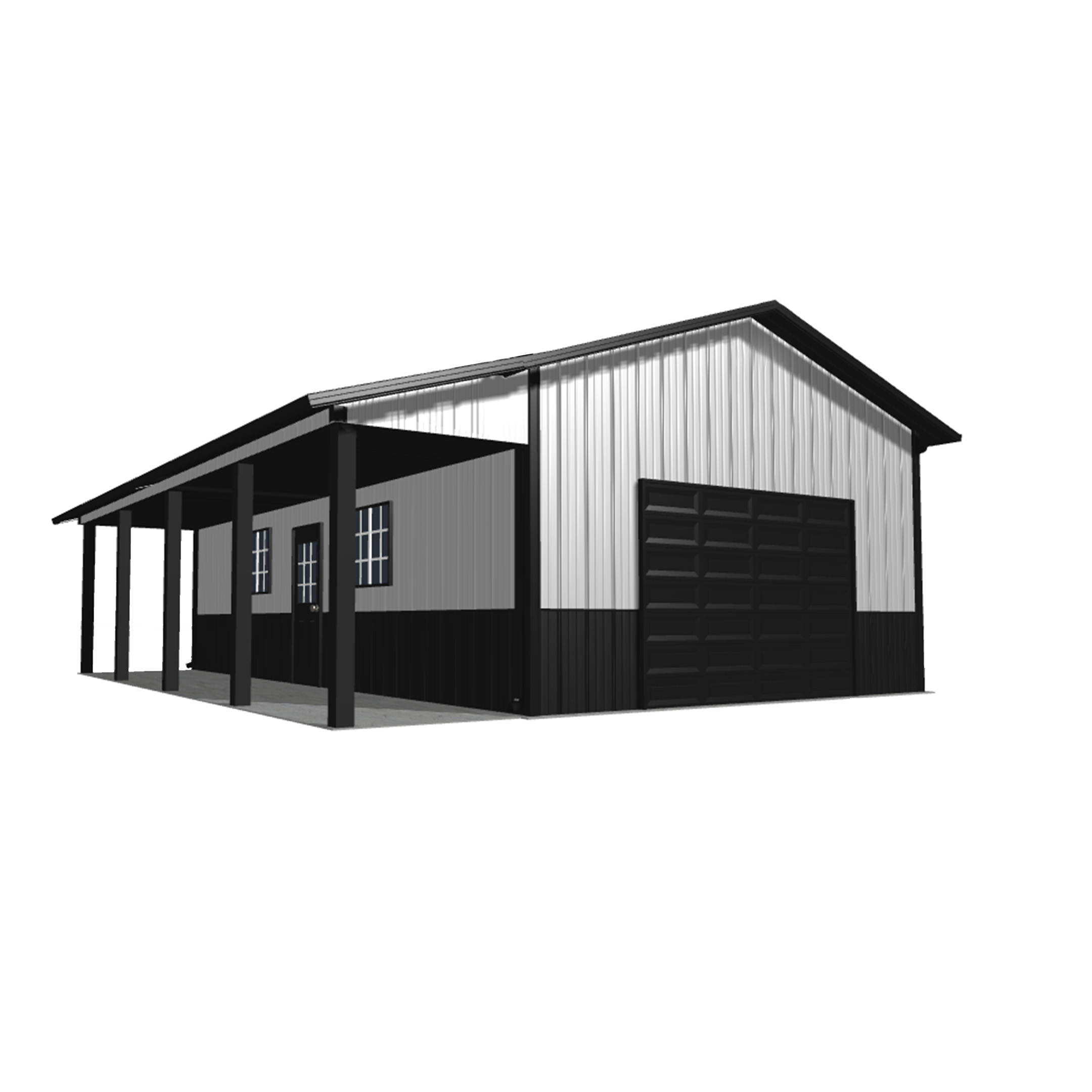 20x32x10 Metal Barn Kit - Workshop Garage