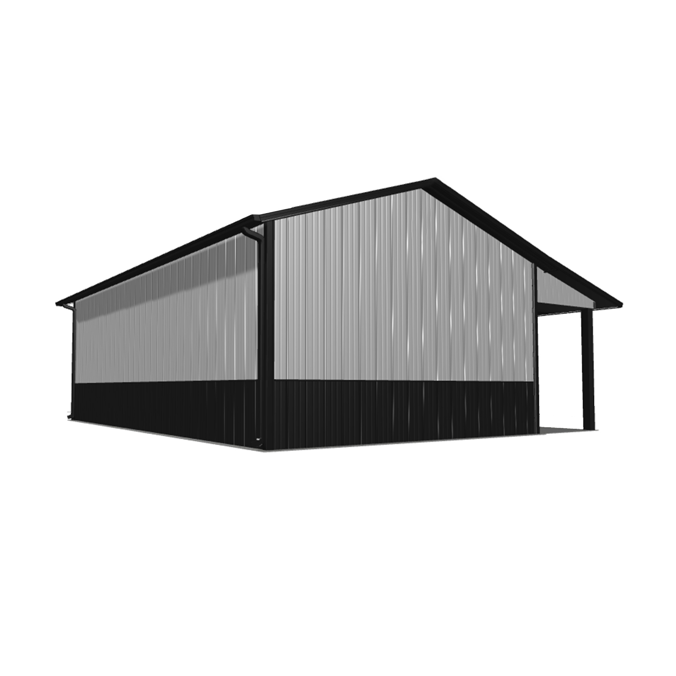 20x32x10 Metal Barn Kit - Workshop Garage - Image 5