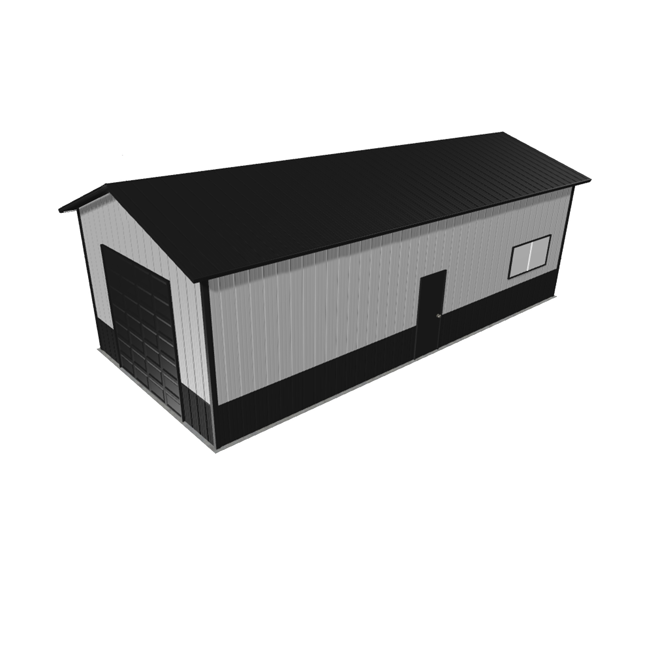 Pole barn kit 20x40x12 featuring a durable design and ample space for storage or projects, ideal for various outdoor uses.
