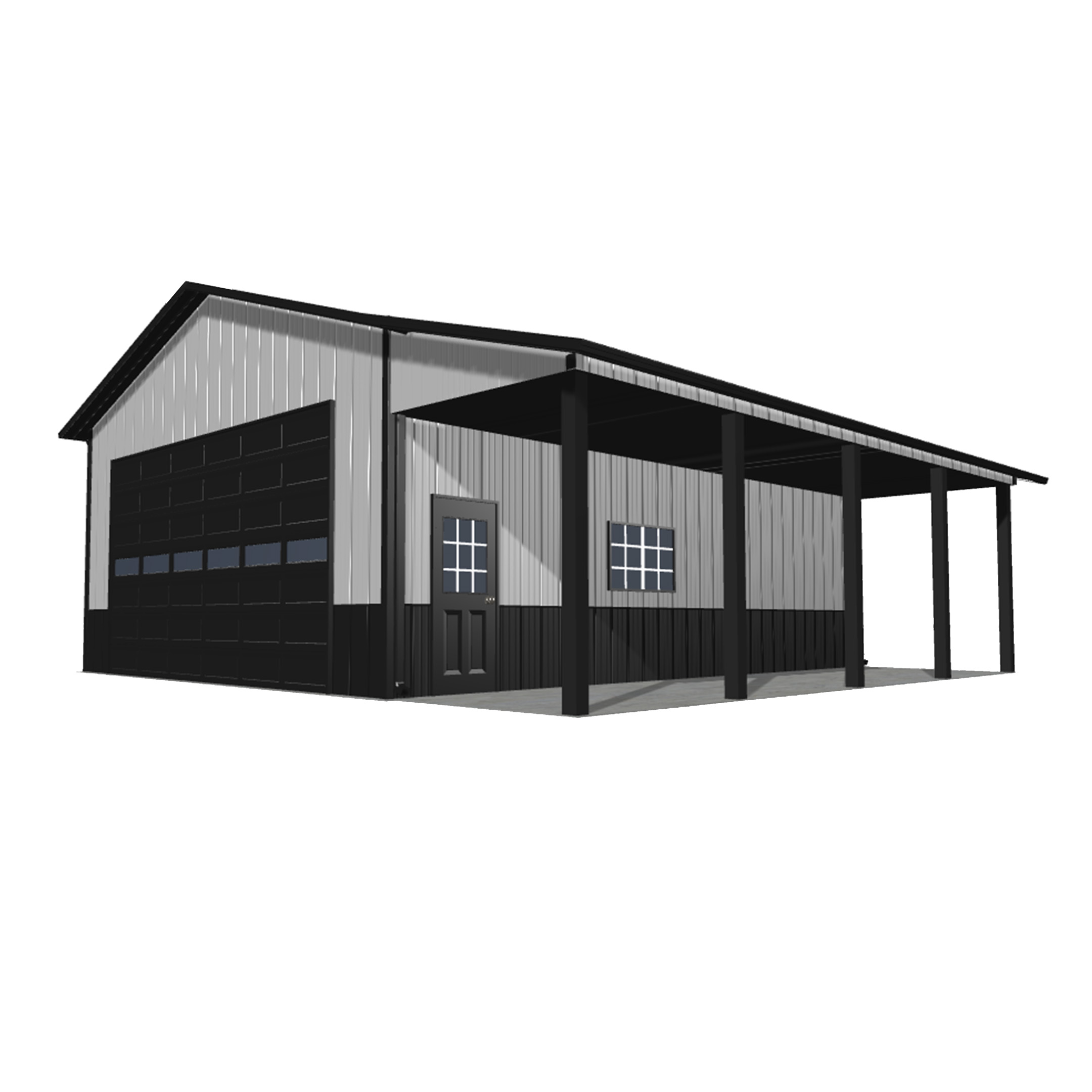 Pole barn kit 24x30x12 showcasing a versatile and spacious design for storage, workshops, or recreational use.