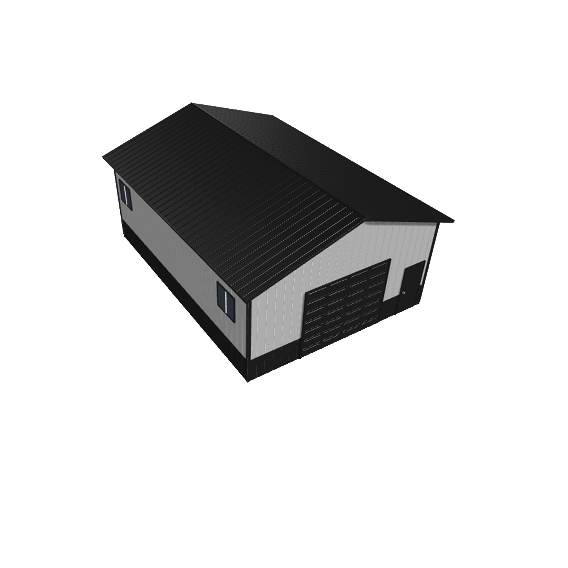 Pole barn kit 24x32x12 showcasing a sturdy structure ideal for storage or workshop use, emphasizing durability and versatility.