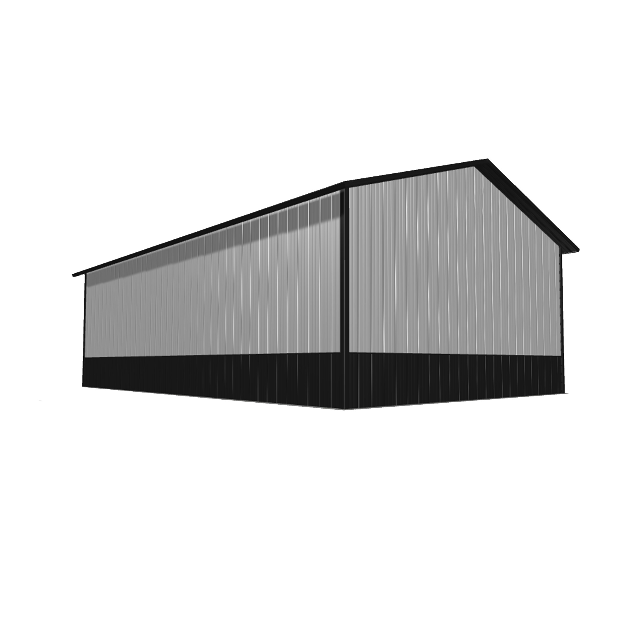 24x36x12 pole barn kit image showcasing a spacious, durable structure suitable for various outdoor uses and storage solutions.