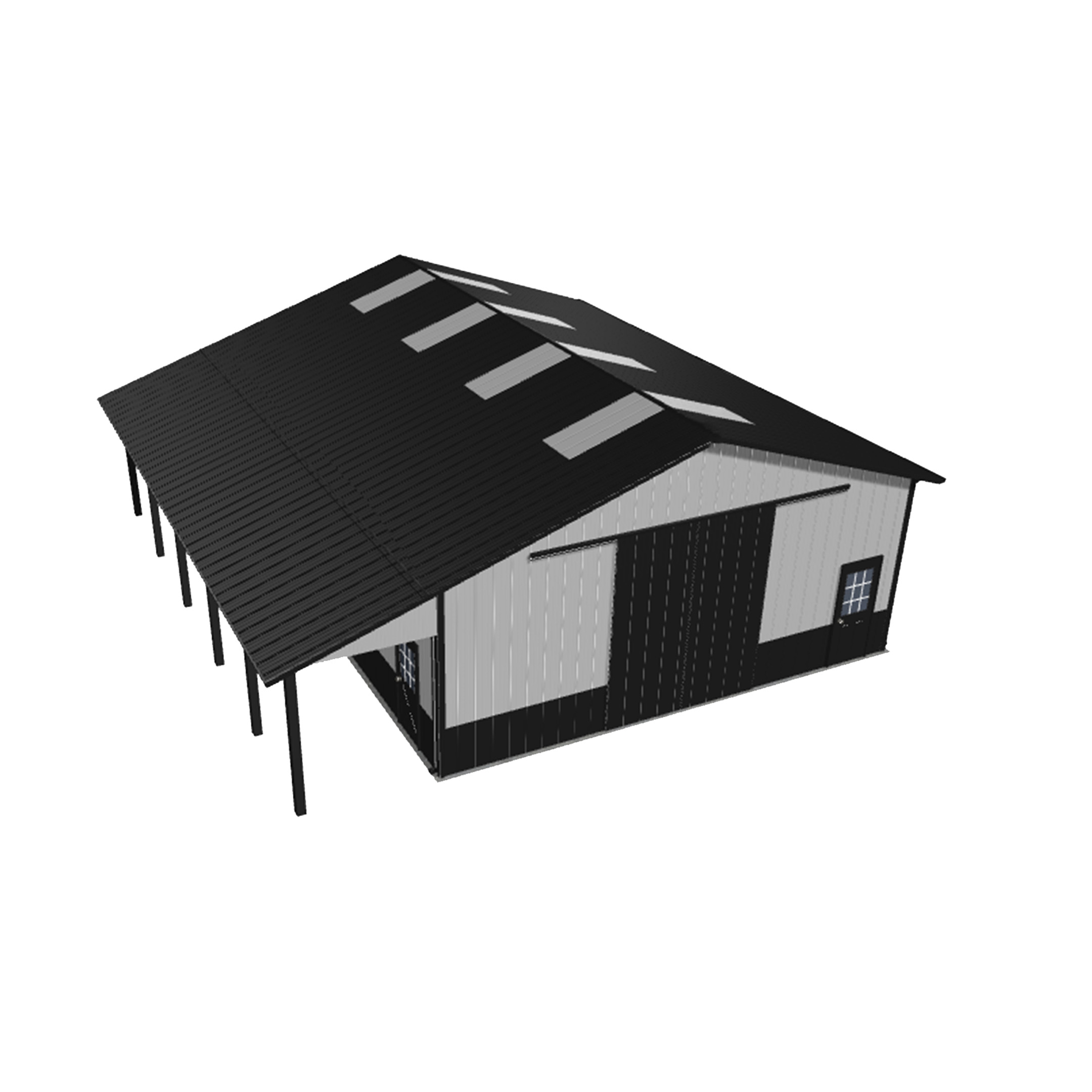 24x40x12 pole barn kit image showcasing a versatile storage solution for agricultural and recreational needs.