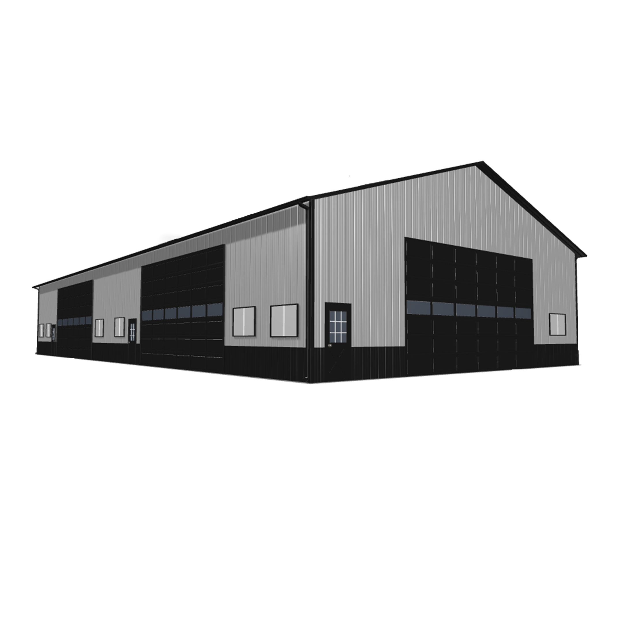 Large 50x100x16 pole barn kit featuring steel framing and durable materials for versatile agricultural or storage use.