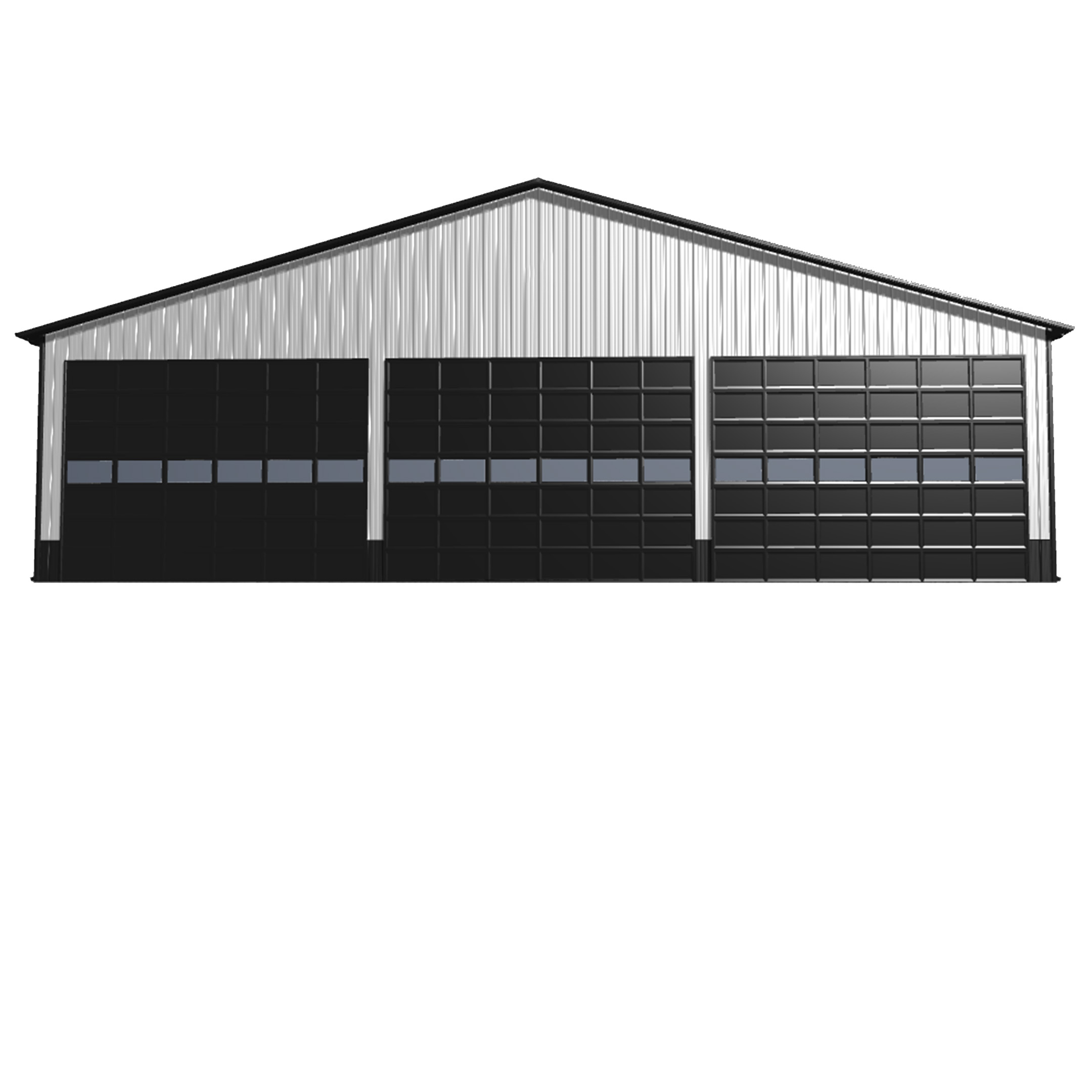 Image of a 70x180x10 pole barn kit showcasing a spacious structure ideal for storage or agricultural use.