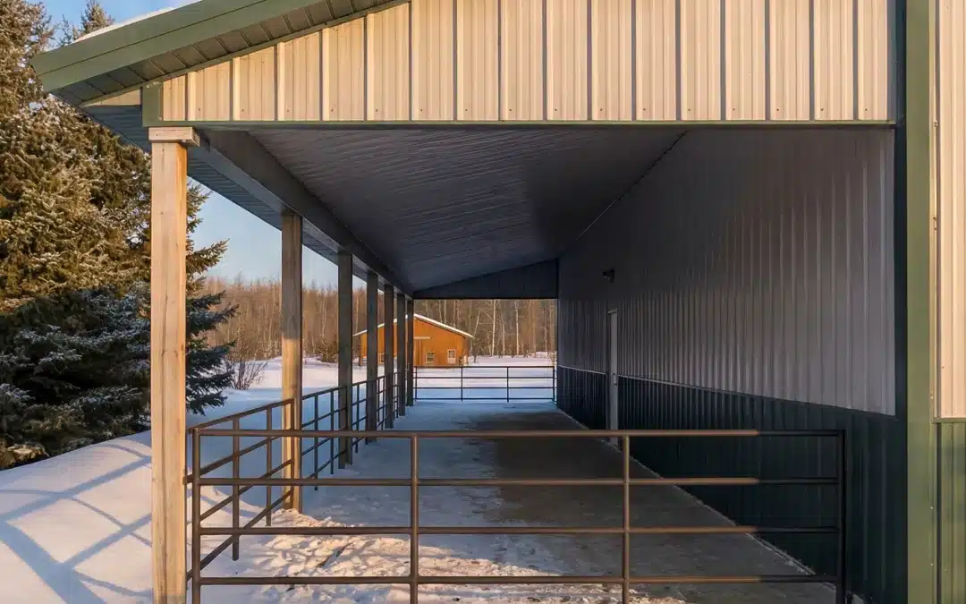 Pole Barn Design for Livestock Shelter