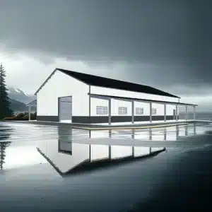 50x80 Monitor Barn Kit with Dual 12' Open Lean-tos – Titan Series (74x80)(Deposit)
