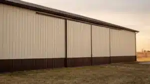 120x60 steel barn with sliding door in Markham, Ontario