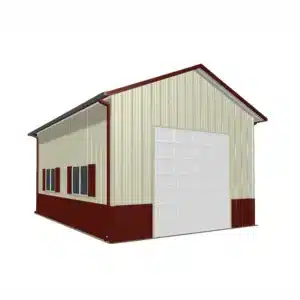16x24x10 Metal Barn Kit - Workshop Garage