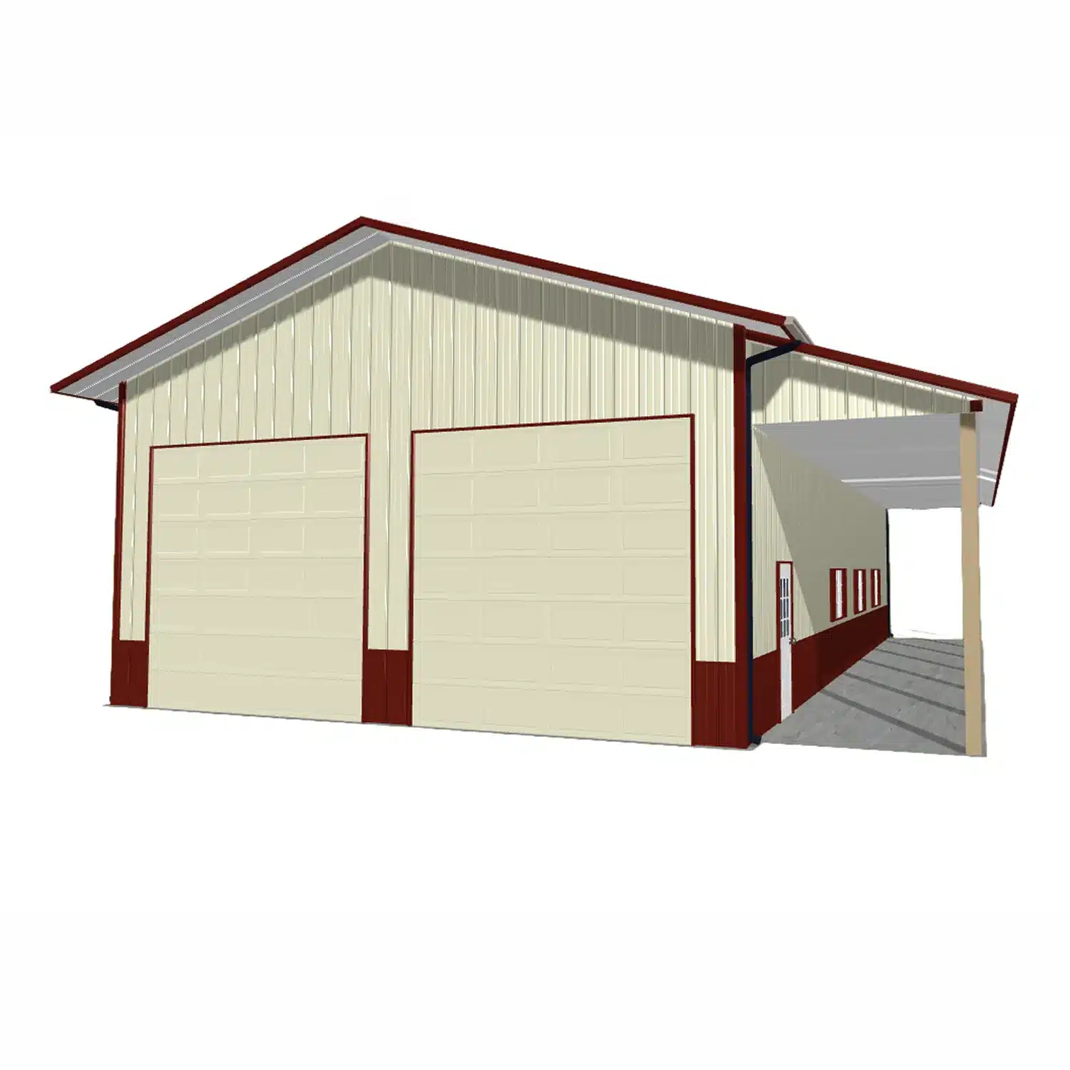 30x54x14 Metal Barn Kit - Farm Building (Deposit) - Image 6