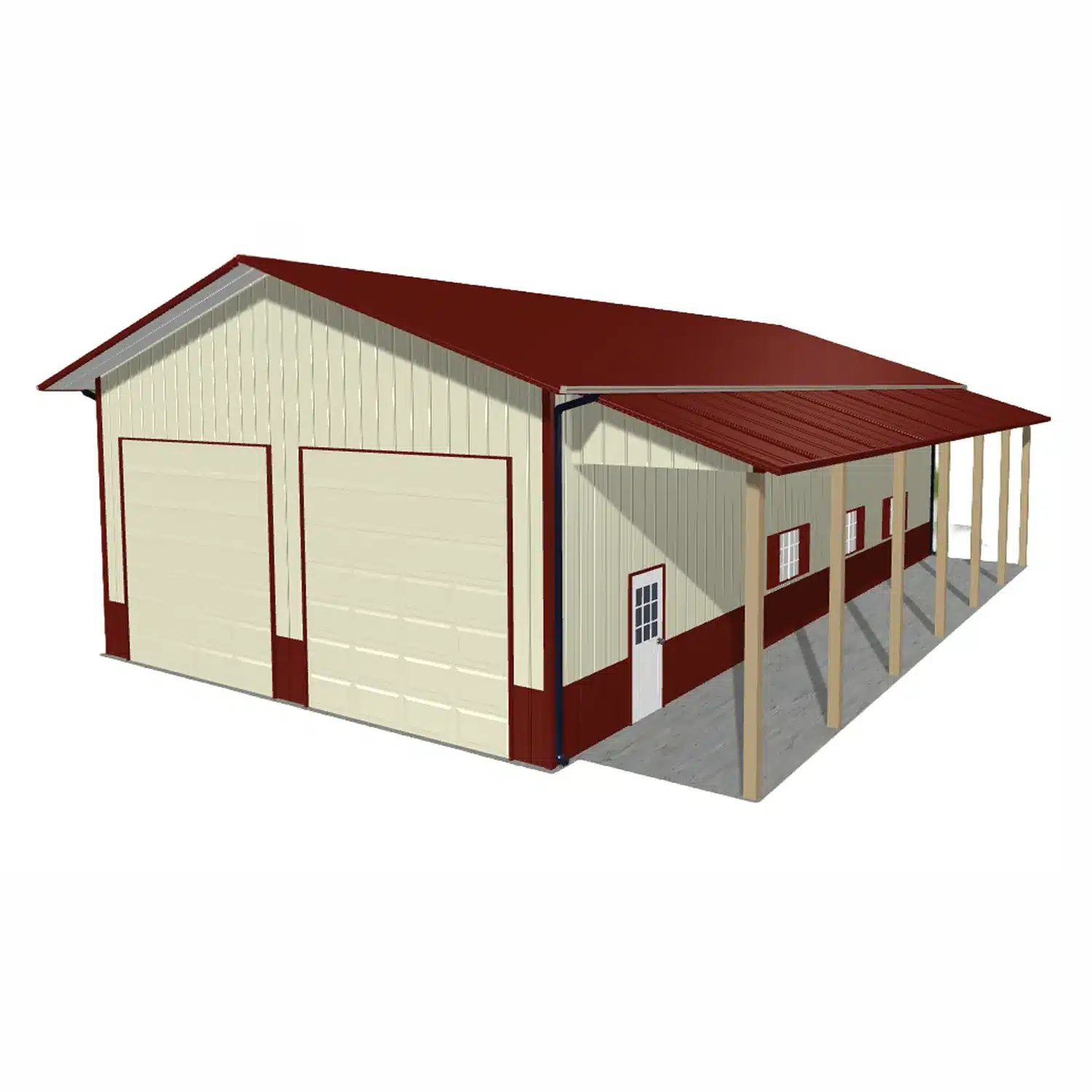 30x54x14 Metal Barn Kit - Farm Building (Deposit)