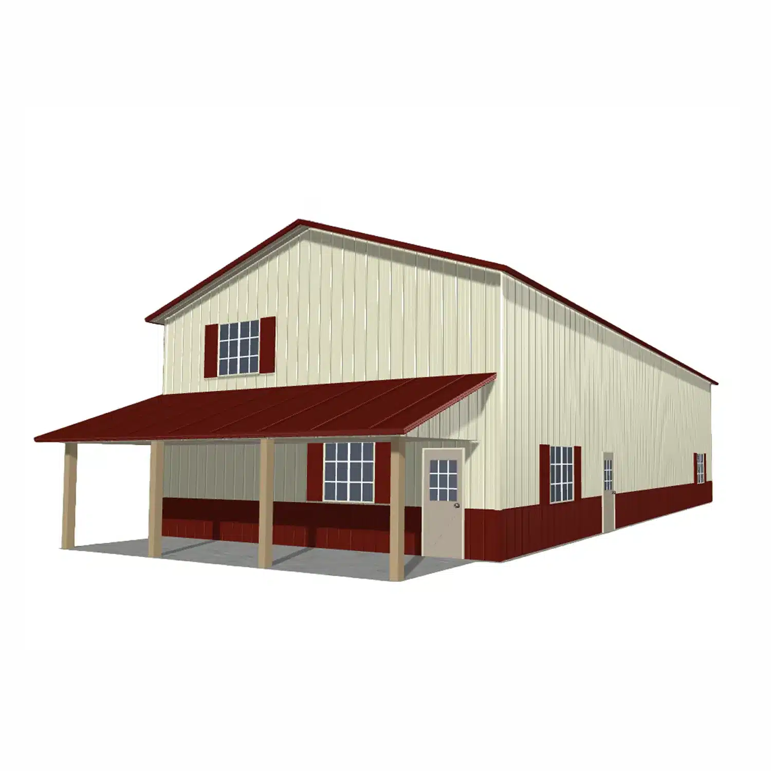 30x60x14 Metal Barn Kit - Farm Building (Deposit) - Image 4