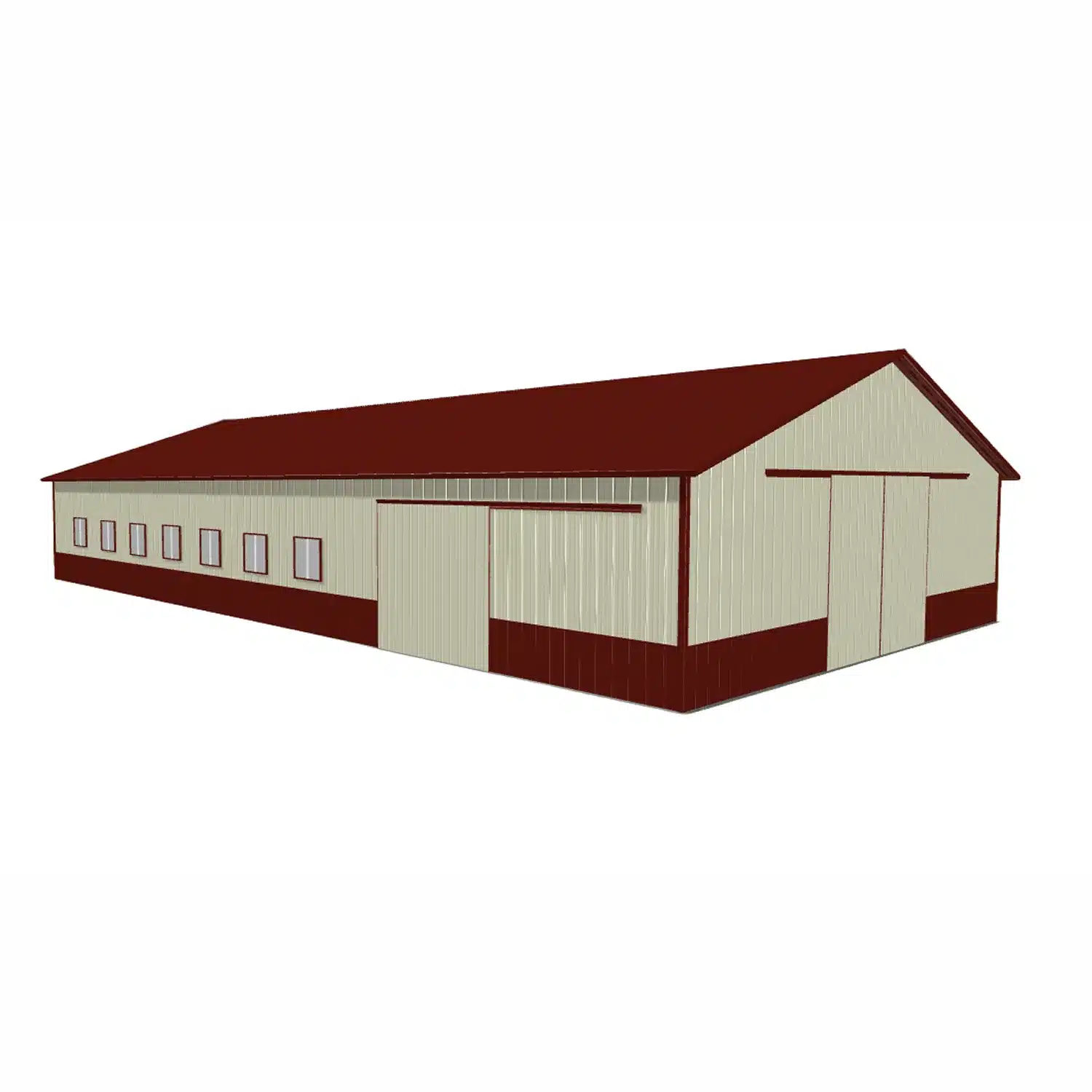 40x80x16 Metal Barn Kit - Farm Building (Deposit) - Image 3