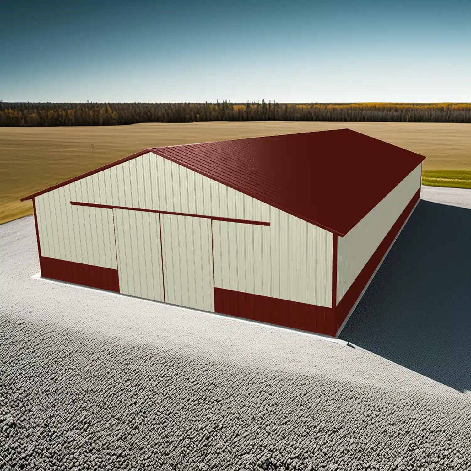 40x80x16 Metal Barn Kit - Farm Building (Deposit) - Image 2
