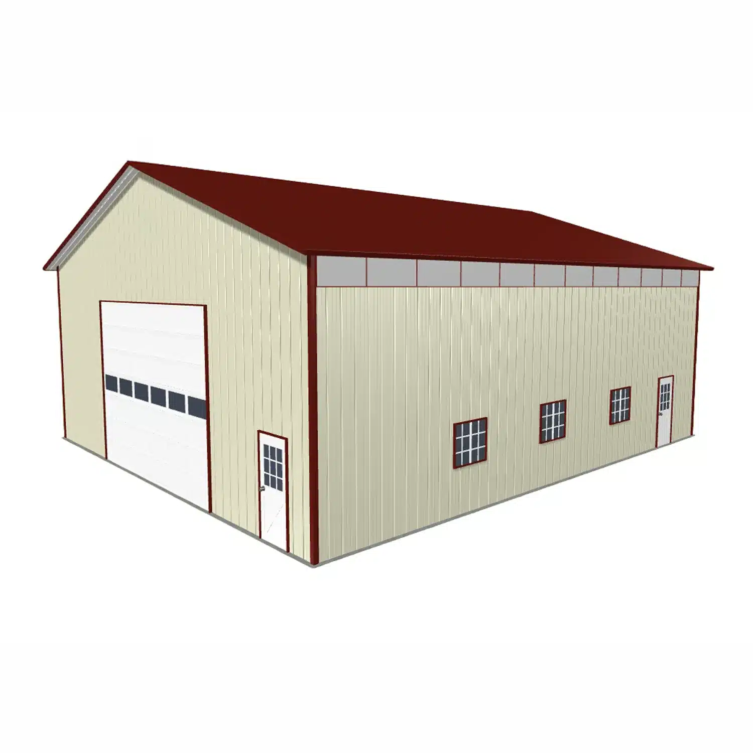 50x40x14 Metal Barn Kit - Equipment Storage (Deposit) - Image 7