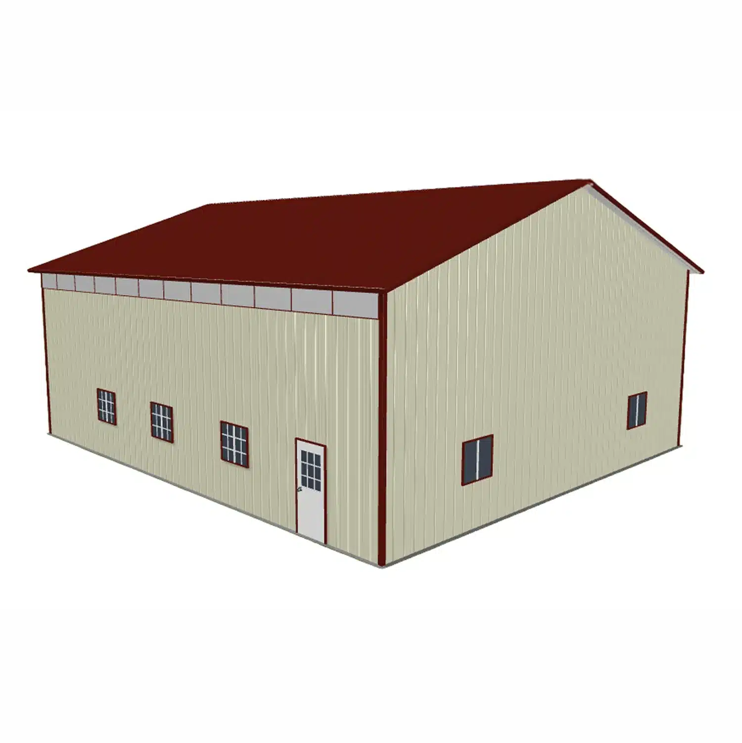 50x40x14 Metal Barn Kit - Equipment Storage (Deposit) - Image 4