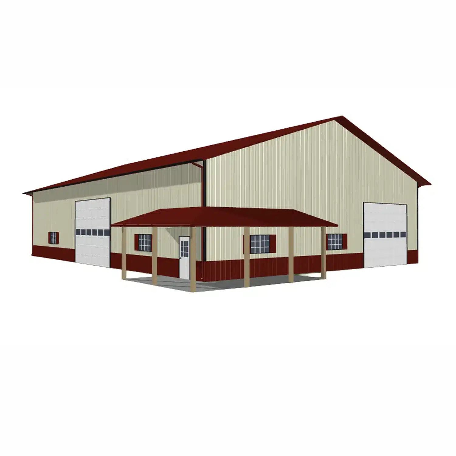 60x80x16 Metal Barn Kit - Commercial Farm Building (Deposit) - Image 7
