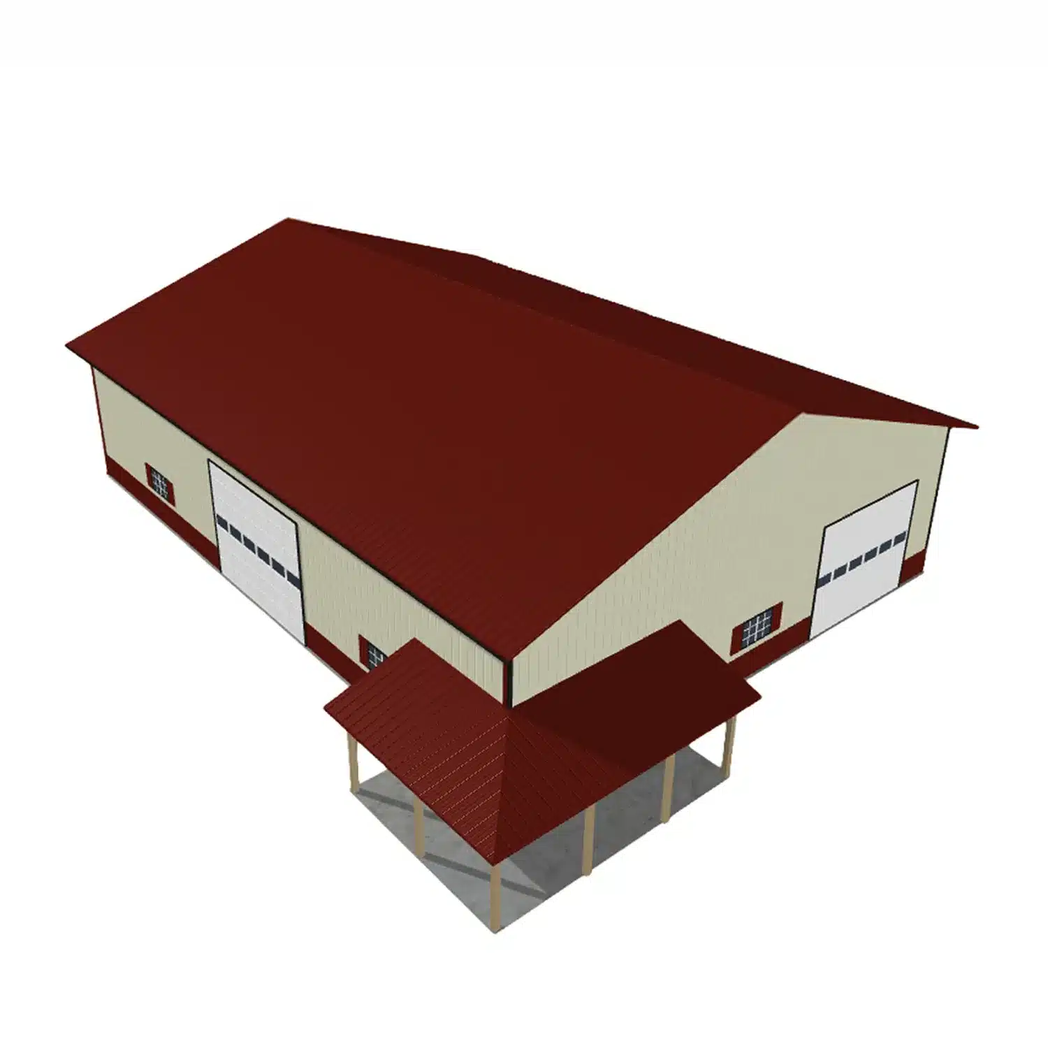 60x80x16 Metal Barn Kit - Commercial Farm Building (Deposit) - Image 6