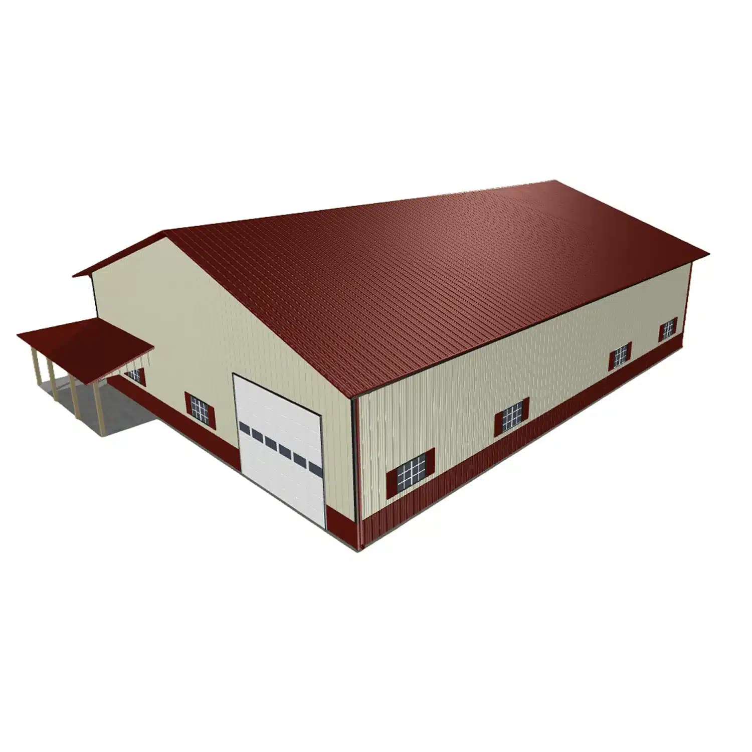 60x80x16 Metal Barn Kit - Commercial Farm Building (Deposit) - Image 5