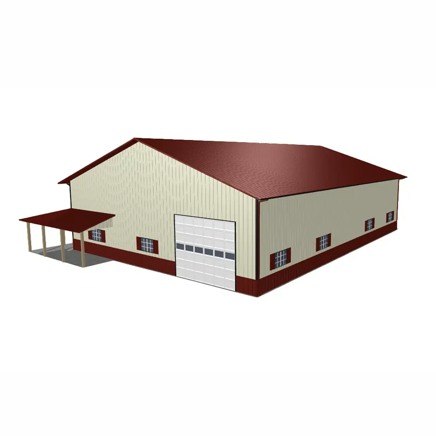 60x80x16 Metal Barn Kit - Commercial Farm Building (Deposit)