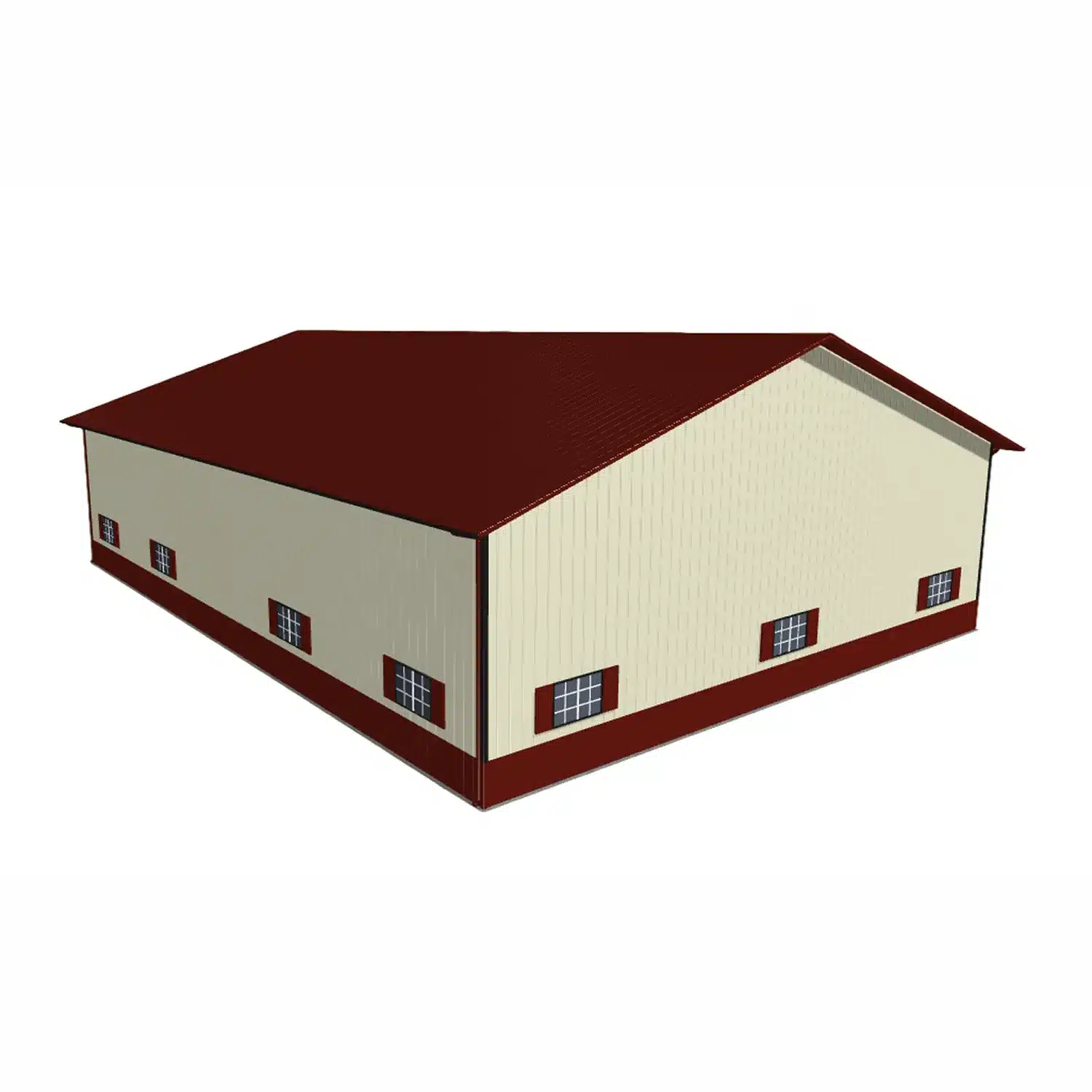 60x80x16 Metal Barn Kit - Commercial Farm Building (Deposit) - Image 2