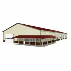 70x180x10 Metal Barn Kit - Industrial Storage Arena (Deposit)
