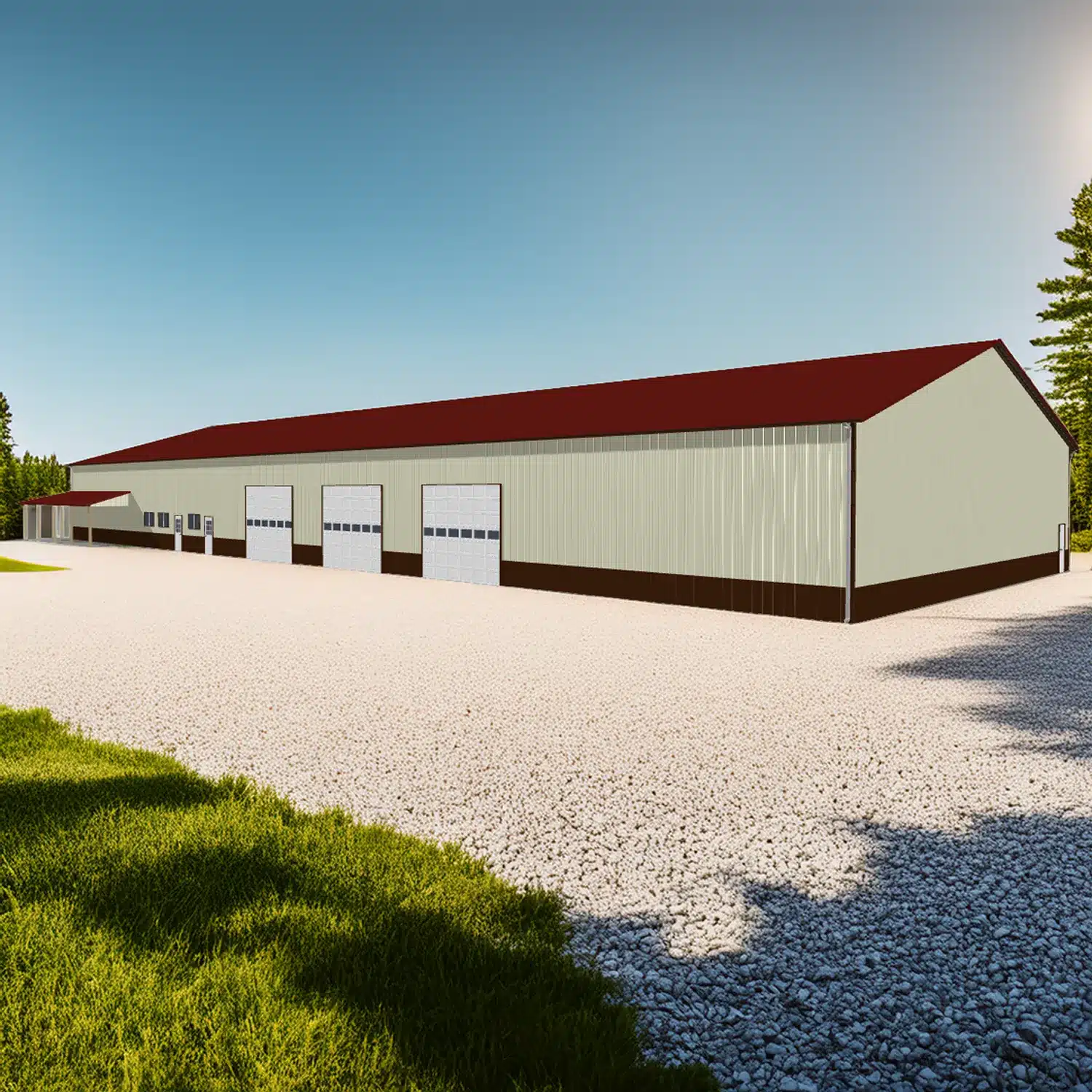 70x180x10 Metal Barn Kit - Industrial Storage Arena (Deposit) - Image 3